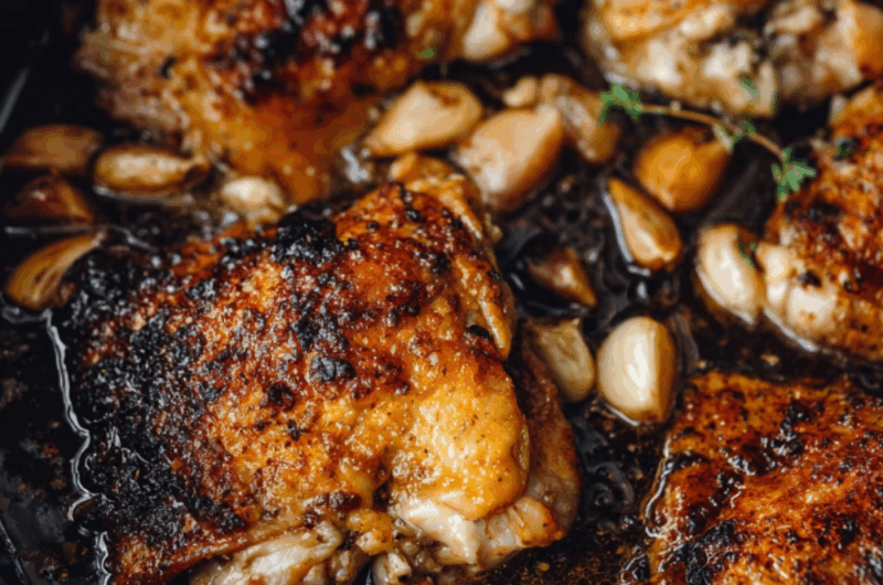 Crock Pot 40‑Clove Garlic Chicken