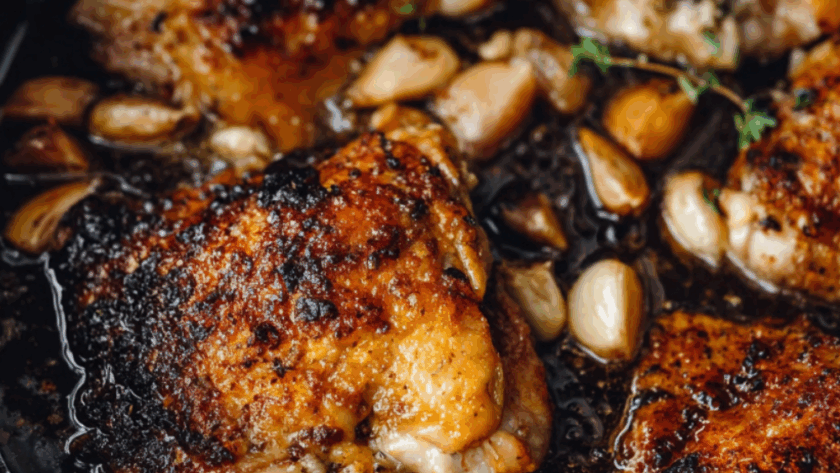 Crock Pot 40‑Clove Garlic Chicken