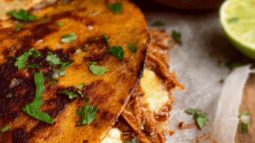 Crock Pot Chicken Birria Tacos