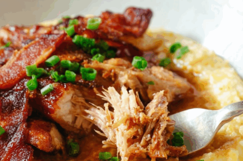 Crock Pot Apple Butter Pork Loin