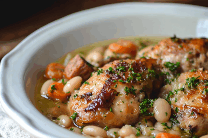 Crock Pot Chicken Cassoulet