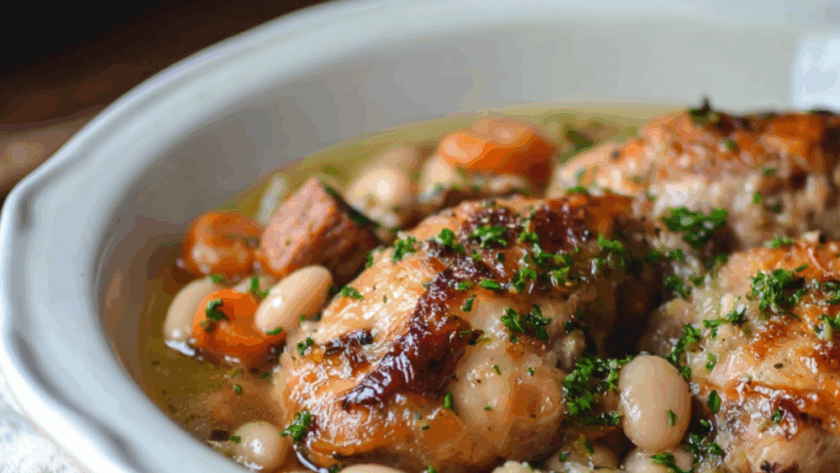 Crock Pot Chicken Cassoulet