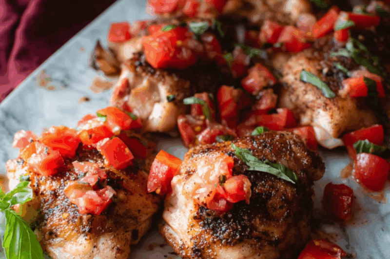 Crock Pot Bruschetta Chicken
