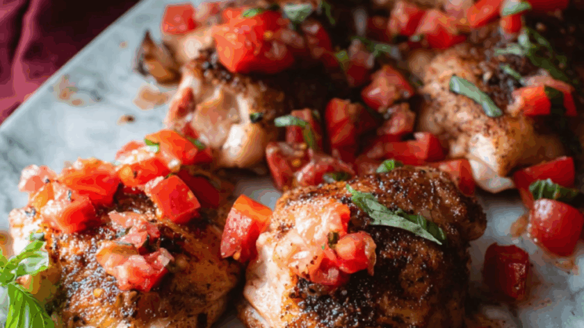 Crock Pot Bruschetta Chicken