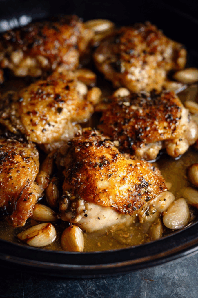 Crock Pot 40‑Clove Garlic Chicken