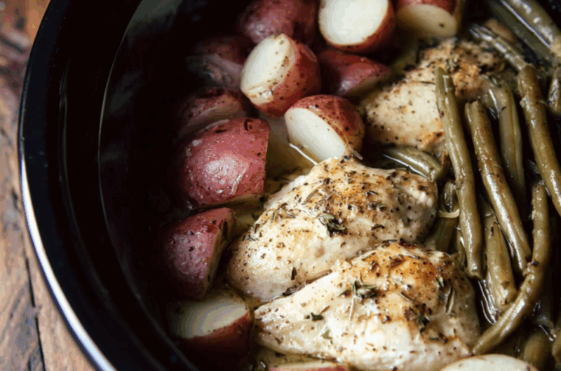 Crock Pot Chicken And Potatoes With Green Beans