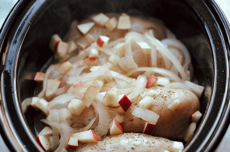 Crock Pot Apple Cider Chicken