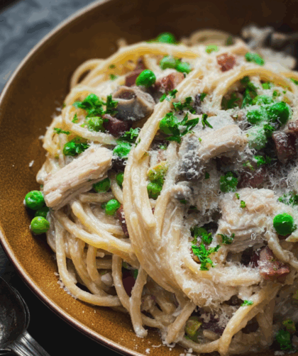Crock Pot Chicken Carbonara