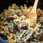 Crock Pot 5 Ingredient Beef Stroganoff