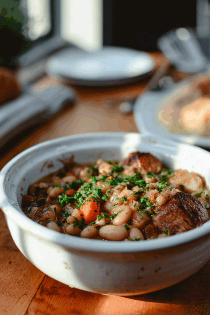Crock Pot Chicken Cassoulet