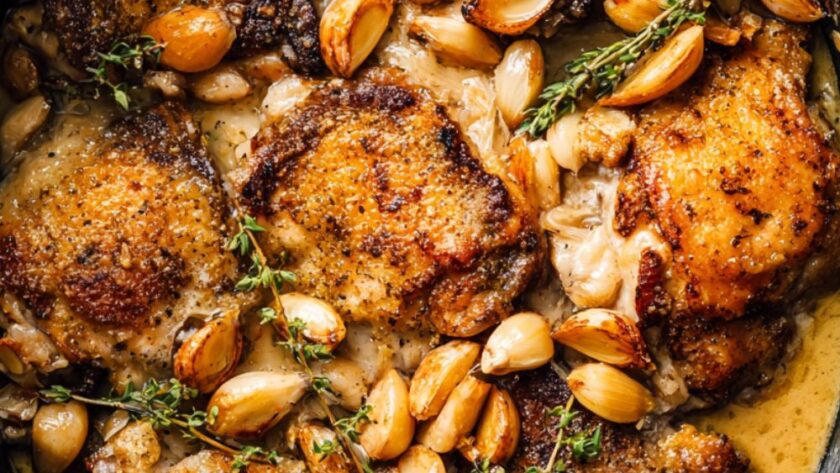 Crock Pot 40‑Clove Garlic Chicken