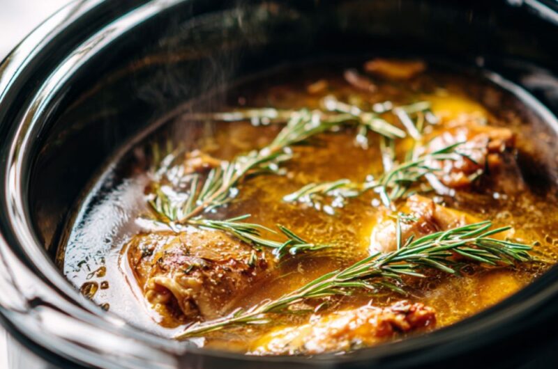 Crock Pot Apple Cider Chicken