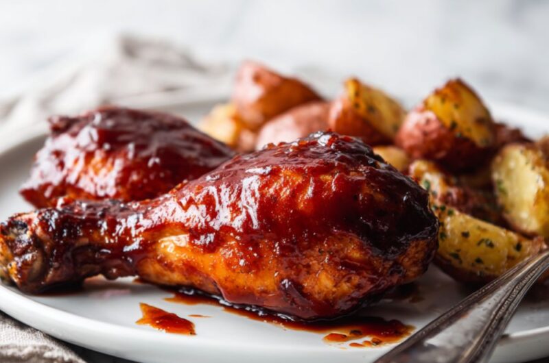 Crock Pot BBQ Chicken And Potatoes