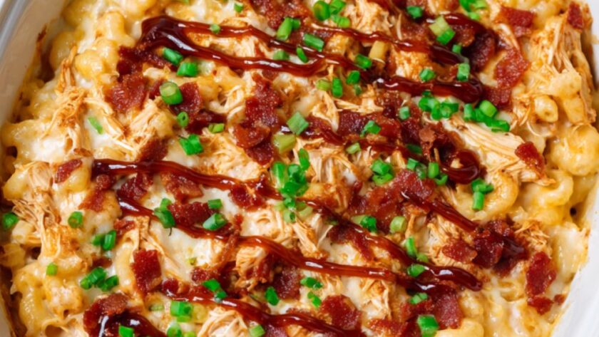 Crock Pot BBQ Chicken and Mac and Cheese 1