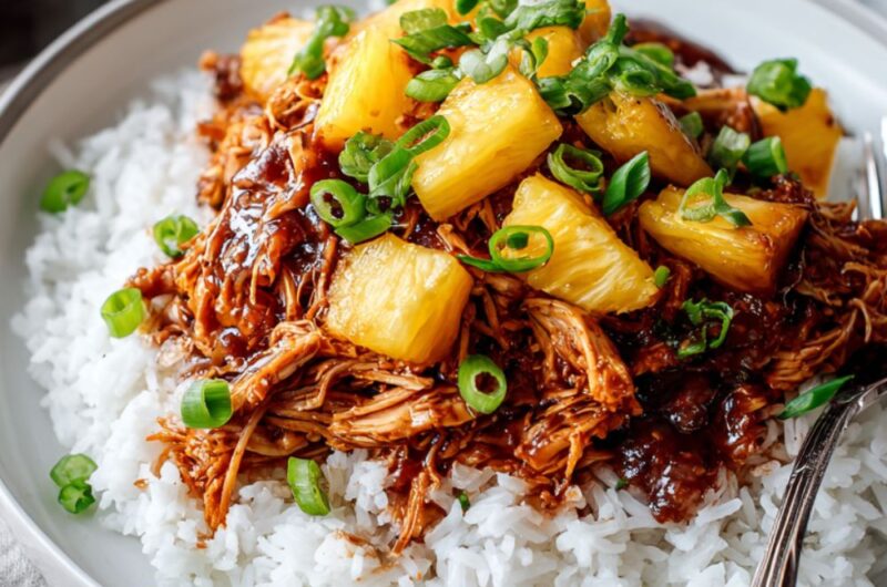 Crock Pot BBQ Hawaiian Chicken