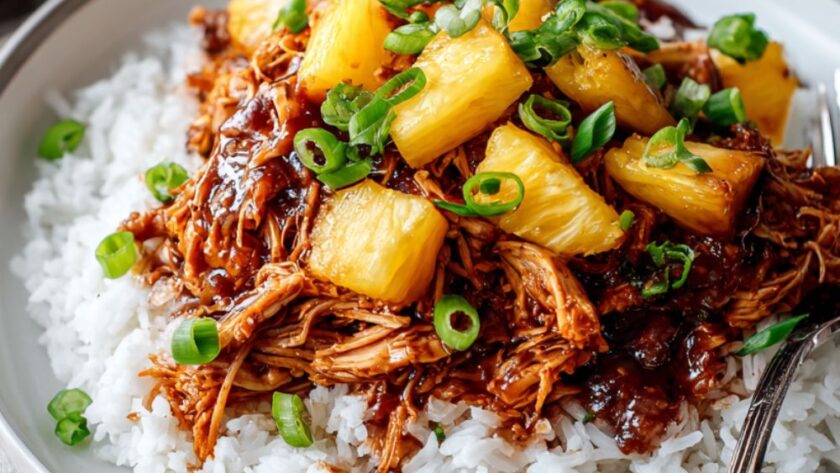 Crock Pot BBQ Hawaiian Chicken