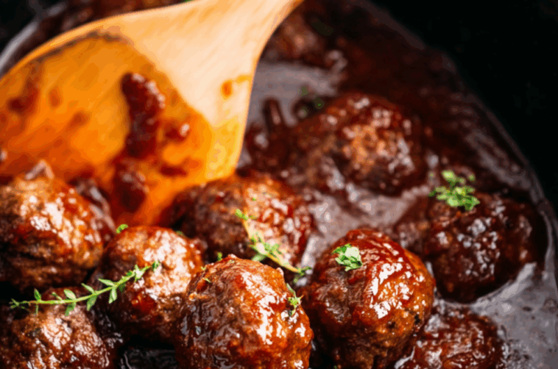 Crock Pot Venison Meatballs