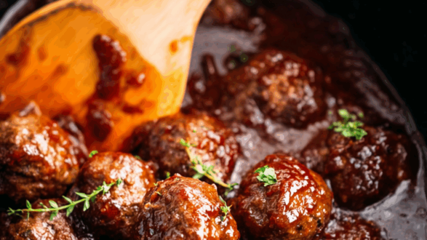 Crock Pot Venison Meatballs