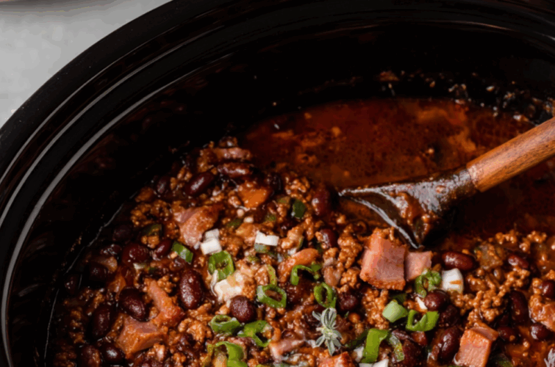Crock Pot Baked Beans With Ground Beef
