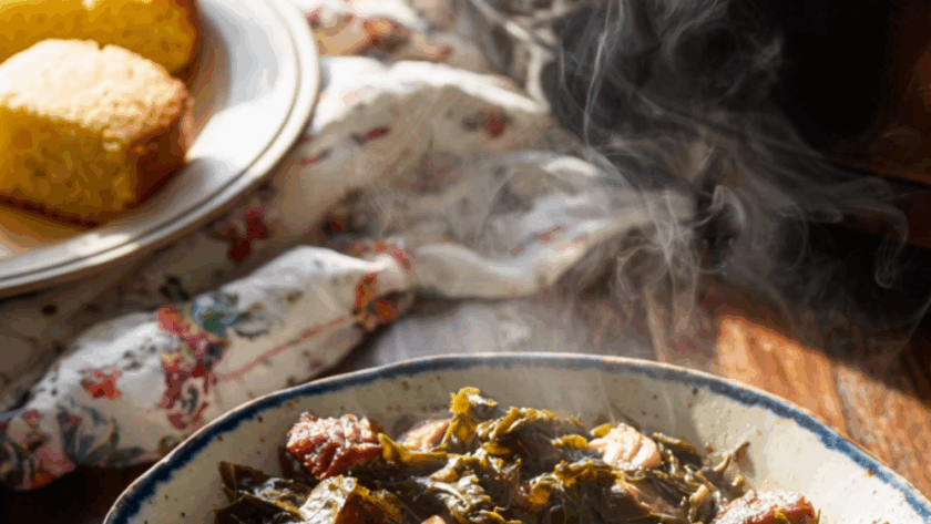 Crock Pot Collard Greens With Smoked Turkey