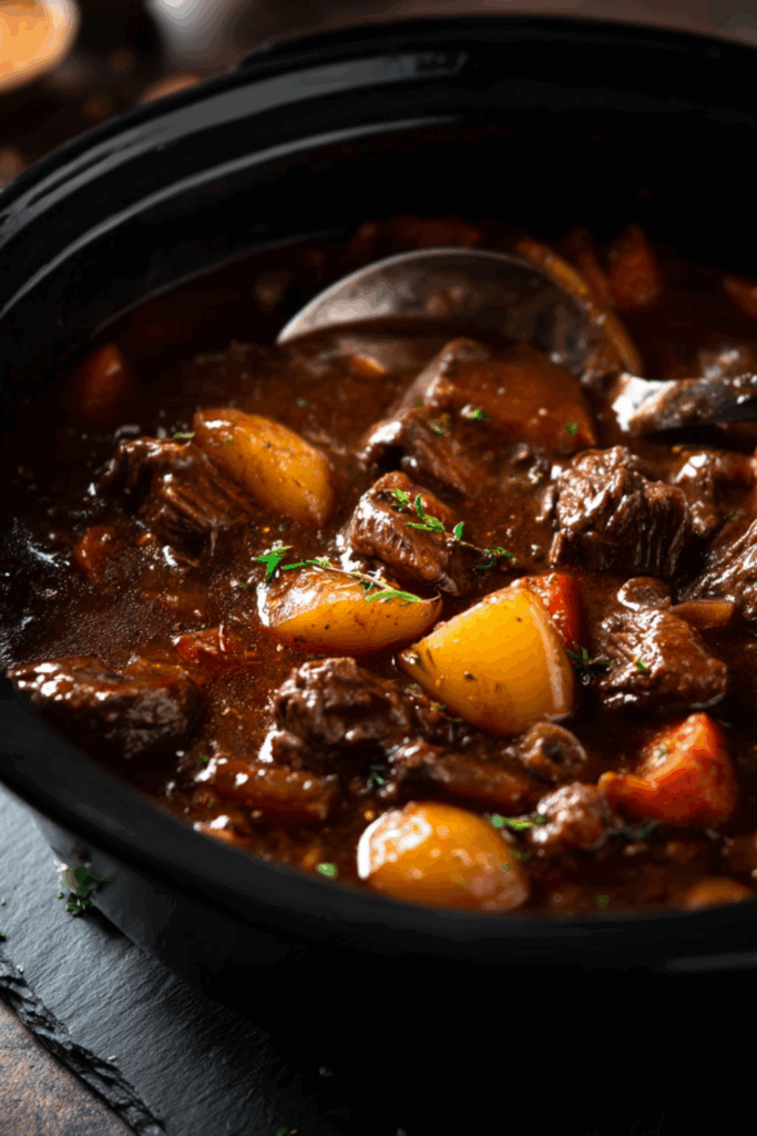 Crock Pot Beef And Mushroom Stew