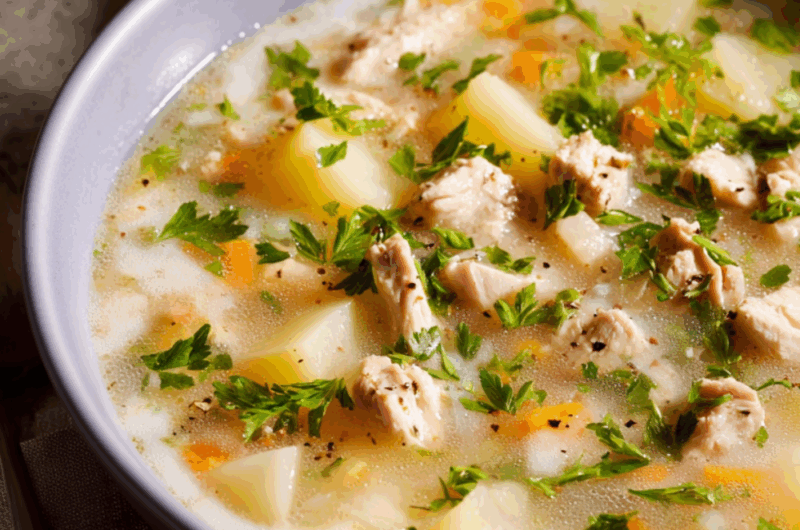 Crock Pot Creamy Turkey Soup