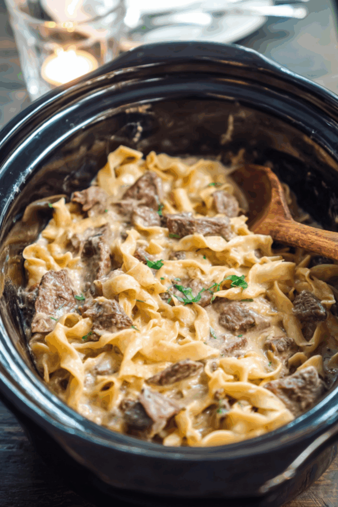 Crock Pot Beef And Noodles With Cream Of Mushroom Soup