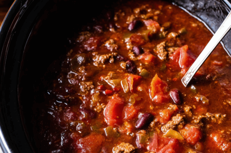 Crock Pot Black Bean Venison Chili