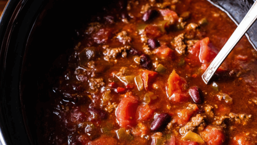 Crock Pot Black Bean Venison Chili