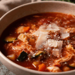 Crock Pot Chicken Minestrone Soup