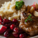 Crock Pot Cranberry Apple Pork Chops