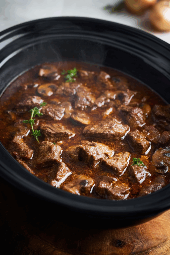 Crock Pot Beef And Mushrooms