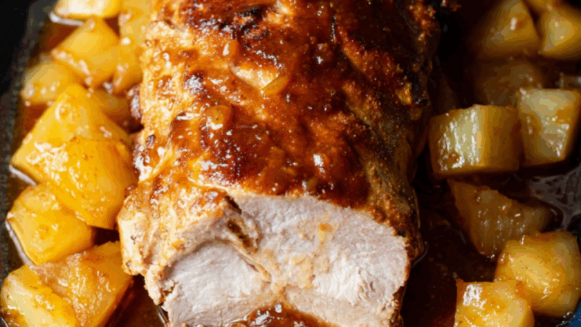 Crock Pot Hawaiian Pork Tenderloin