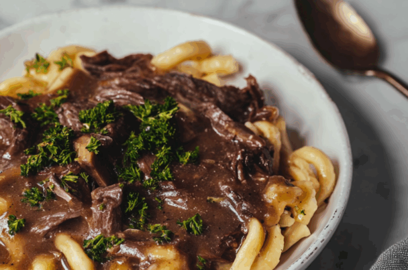 Crock Pot Beef And Noodles With Gravy