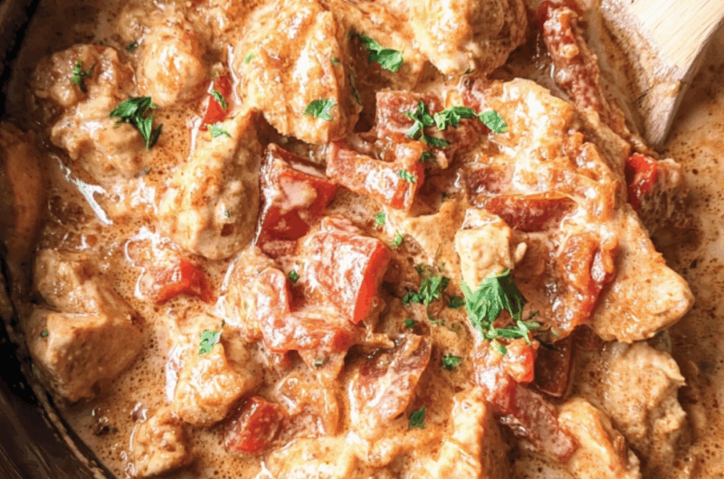 Crock Pot Chicken Paprikash