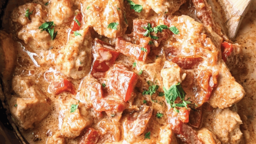 Crock Pot Chicken Paprikash