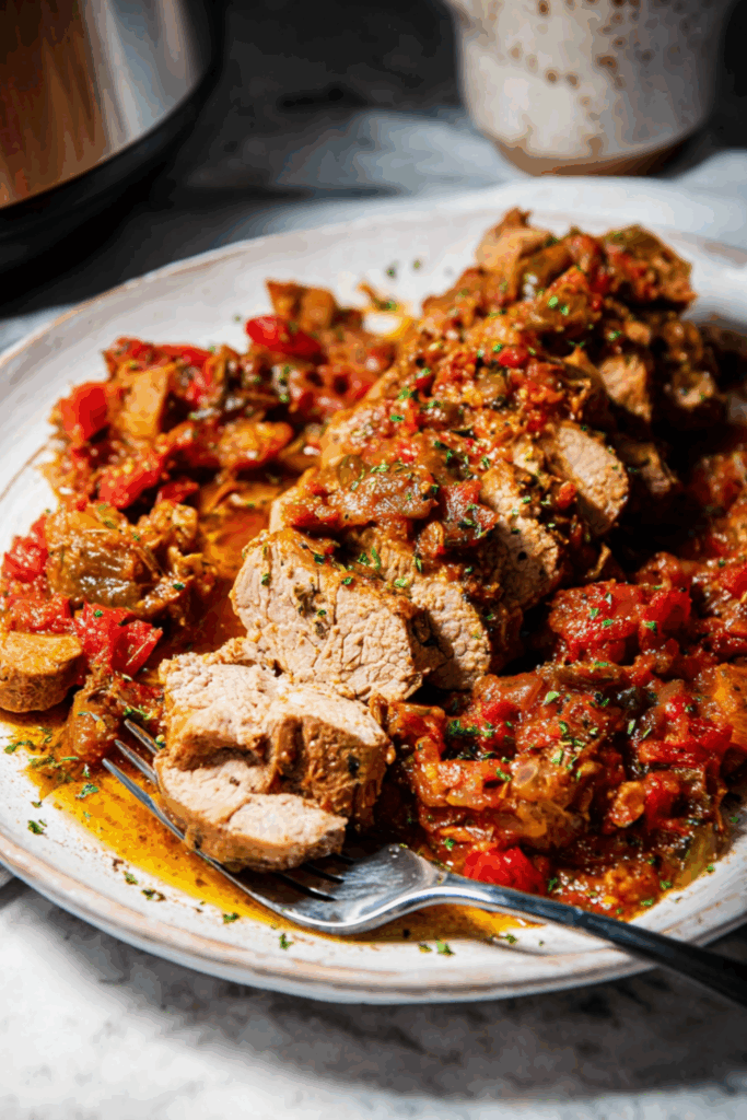 Crock Pot Italian Pork Tenderloin