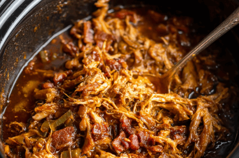 Crock Pot Bourbon Pulled Pork