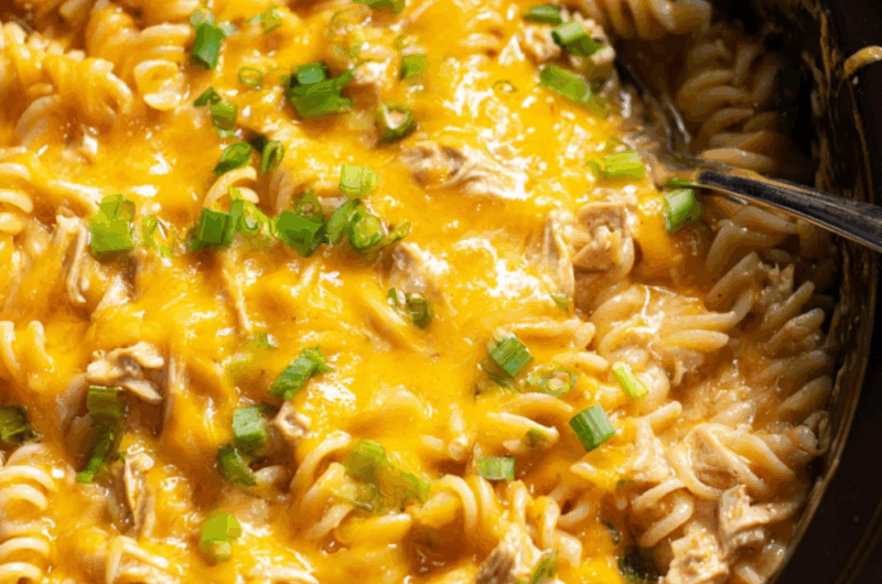 Crock Pot Chicken Enchilada Pasta