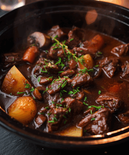 Crock Pot Beef And Mushroom Stew