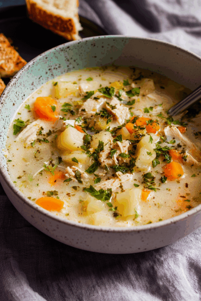 Crock Pot Creamy Turkey Soup