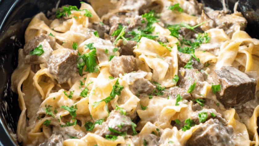 Crock Pot Beef And Noodles With Cream Of Mushroom Soup