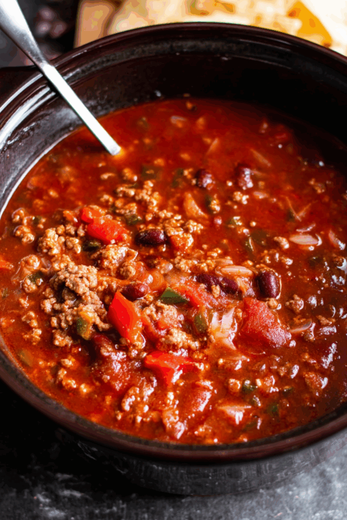 Crock Pot Black Bean Venison Chili