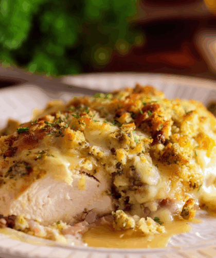 Crock Pot Chicken Cordon Bleu