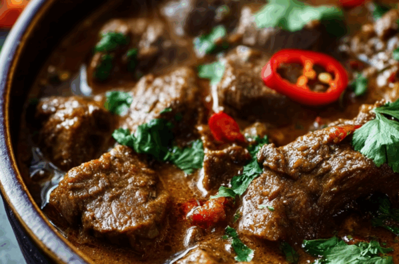 Crock Pot Venison Curry