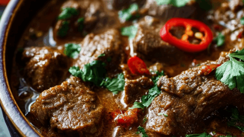Crock Pot Venison Curry