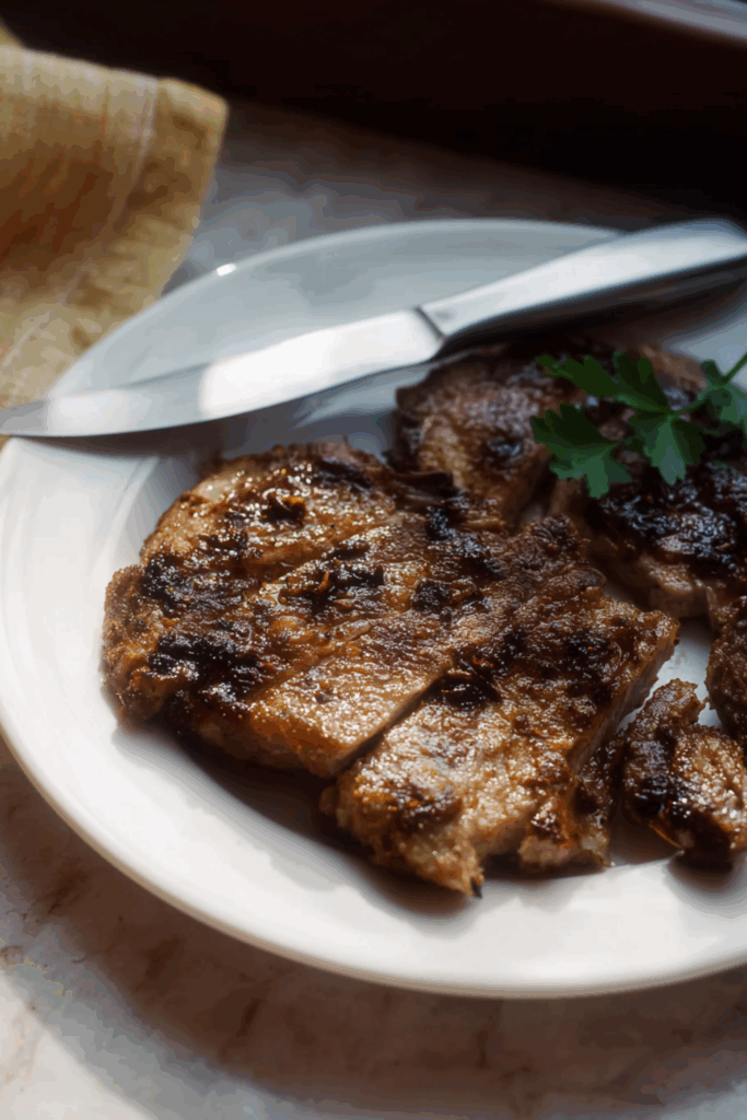 Crock Pot BBQ Pork Steaks