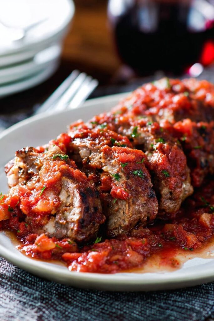 Crock Pot Beef Braciole