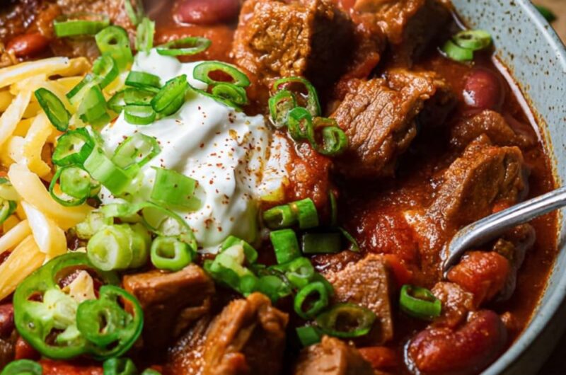 Crock Pot Beef Brisket Chili