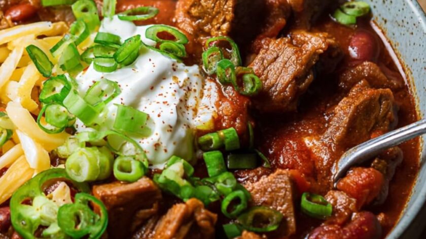 Crock Pot Beef Brisket Chili